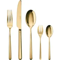 Sambonet Linear Edelstahl/PVD Gold Besteck 30tlg.Vh. S0025-S00017-52713GN1