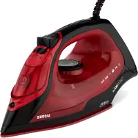 Clatronic Fer à repasser vapeur avec 7 fonctions 2200W DB 3752 Noir/rouge