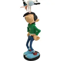 Plastoy Gaston Lagaffe : Figurine Gaston avec mouette