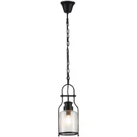LINDBY Suspension , Rozalie, dimmable, Noir, Couloir, Métal, Vintage / rétro