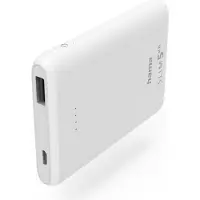 Hama Powerbank Slim 5hd 5000 Mah Blanc (00201667)