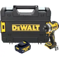 DeWalt DCF 860 NT Clé à choc sans fil 18 V 282 Nm 1/4" Brushless + 1x batterie 4,0 Ah + TSTAK - sans chargeur
