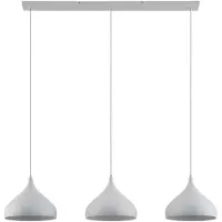 LINDBY Suspension , Elamira, dimmable, Blanc, Salon / séjour, Métal, Moderne