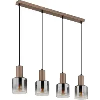 Globo Lighting Lampe à suspendre WALTON LBH 78x12x150 cm brun Lampe à suspendre