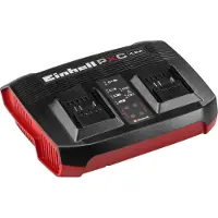 Einhell Chargeur double rapide – Power X-Twincharger 4A - 18 V - 2 ports - LED - recharge simultanée