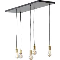 Brilliant Lampe suspendue Darcia avec 5 pendules