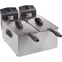 Tristar Friteuse inox 2x3l 2x1800w - Tristar - FR-6937 -