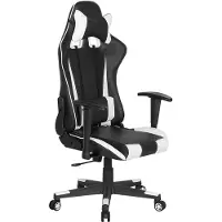Beliani Gamer, Chaise gaming, Blanc