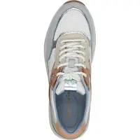 Tamaris Baskets basses bleu-gris / bronze / gris clair / blanc