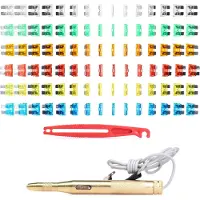 YATO Assortiment de fusibles automobiles avec testeur et pince – 90 pièces
