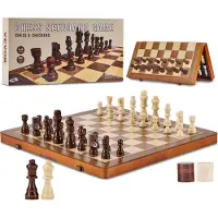 Vevor Jeu d'échecs magnétique en bois