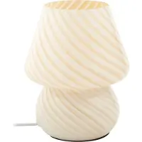 LINDBY - Andriana Lampe de Table Jaune/Blanc