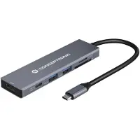 Conceptronic DONN23G station d'accueil Avec fil USB 3.2 Gen 1 (3.1 Gen 1) Type-C Gris