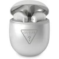 GUESS écouteurs sans fil bluetooth TWS + station d'accueil GUTWST82TRS (Triangle Logo) argenté