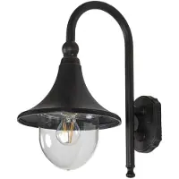 LINDBY Luminaires d'extérieur , Daphne, dimmable, Noir, Balcon, Aluminium, Ancien
