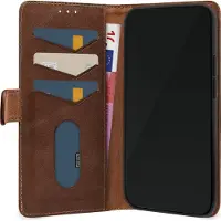 Mobilize Portefeuille en cuir (Apple iPhone 16), Coque pour téléphone portable, Marron