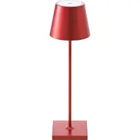 Sigor Lampe de table à accu Nuindie 380 mm rouge cerise