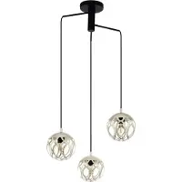 Eglo Lampe à suspension Mirtazza 3 lumières noir avec crème