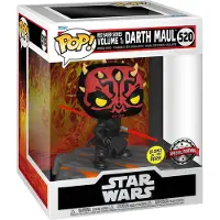 Funko POP! Star Wars Deluxe Figure Red Saber Series Volume 1 Darth Maul(gw) Orange Enfants