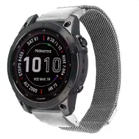 IMoshion Bracelet QuickFit Milanais - Connexion Garmin 20 mm - Taille L/XL - Argent