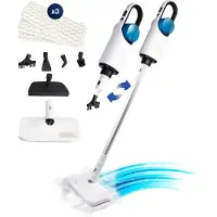 Royal Elite Nettoyeur vapeur - Défroisseur à main - Détachant - Nettoyage en profondeur pour sols, canapé, salle de bain et tapis - Shampoing tapis