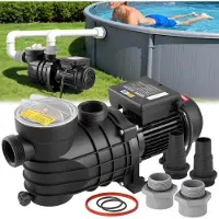 Vevor Pompe Piscine Hors Sol 180 W Pompe Filtration Piscine 10800 L/h pour Piscines Hors Sol