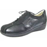 Finn Comfort Chaussure à lacets 'Schnürschuh Damen 5052-900932 Echtleder in schwarz' noir