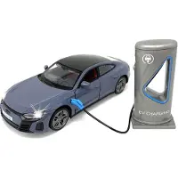 Jamara Audi RS e-tron GT Diecast 1:36 gris, piles bouton incluses