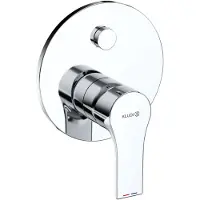 Kludi ZENTA SL Mitigeur monocommandé encastré pour bain et douche, sécurité intrinsèque contre le reflux