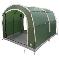 vidaXL Tente avec toit et espace de rangement, verte, 268 x 240 x 191 cm, polyester