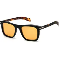 David Beckham Lunettes de soleil - - DB 7000/S - Aviator - Monture métal noire - Verres gris (Cat.3)