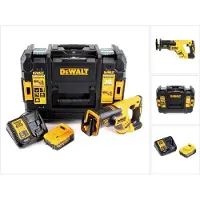DeWalt DCS 367 M1 Scie sabre sans fil 18V brushless + Coffret de transport TSTAK + 1x Batterie 4,0 Ah + Chargeur