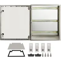 Vevor Boîtier en fibre de verre Boîtier électrique 60x50x23 cm Support mural
