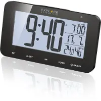 Explore Scientific RDC1004BLK Réveil Réveil numérique noir