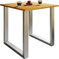 VCM Table à manger en bois premium | H. 76 x L. 80 x D. 50 cm | Table à manger de cuisine Xona U