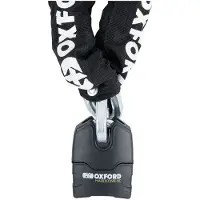 Oxford Hardcore 13mm 1.2m Chain Lock Argenté