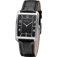 Regent hommes montre bracelet en cuir montre analogique noir URF1264