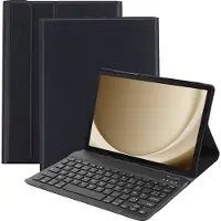 Cazy Housse pour Tablette avec Clavier compatible avec Samsung Galaxy Tab A9 Plus - Étui Clavier Bluetooth AZERTY - Noir