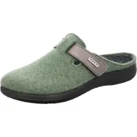 Rohde Bari G : Chaussons d'intérieur pour femmes, couleur verte, style décontracté
