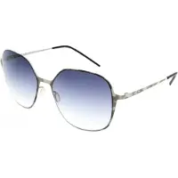 Italia Independent Lunettes de Soleil MOD 0202 I THIN METAL 56/17/135 Blue Metal WOMAN MOD 0202 I THIN METAL
