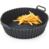 Orion Insert en silicone sans gras pour friteuse à air, gris, 20 cm