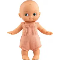 Paola Reina doll Mini Pancha - Poupée bébé grenouillère rose saumon 28cm