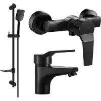 Mexen Caro DF62 set de douche, Noir - 746604DF62-70