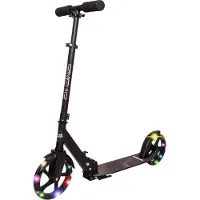 Boarddistribution Trottinette Story Urban Go noire avec bandes réfléchissantes et LED