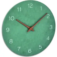 TFA-Dostmann TFA - Horloge murale analogique 60.3054 - vert jade bleu tourterelle gris béton