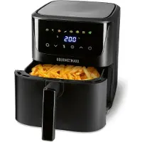 DS Produkte Friteuse à air chaud GOURMETmaxx 6,5 L | 1600 W | 80 - 200 °C | Écran tactile LED numérique et minuterie | Noir