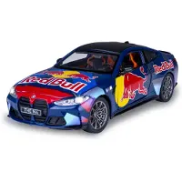 Jamara BMW M4 Diecast 1:24 bleu incl. piles bouton