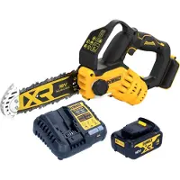 DeWalt DCMPS 520 M1 Scie à élaguer sans fil 18 V 20 cm Brushless + 1x batterie 4,0 Ah + chargeur