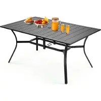 Vevor Table à manger pour patio extérieur 1500 mm