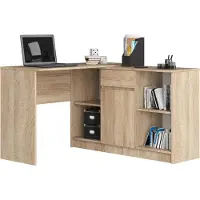 Akord Bureau D'angle Avec Buffet Chêne Sonoma 120X126X79